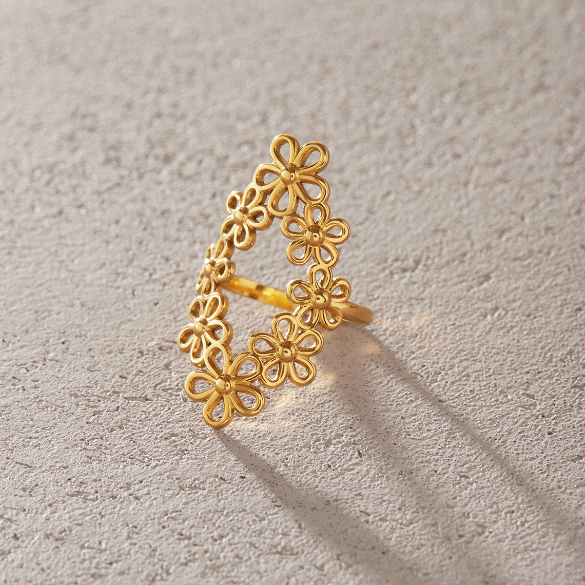 Almond Blossom Filigree Ring