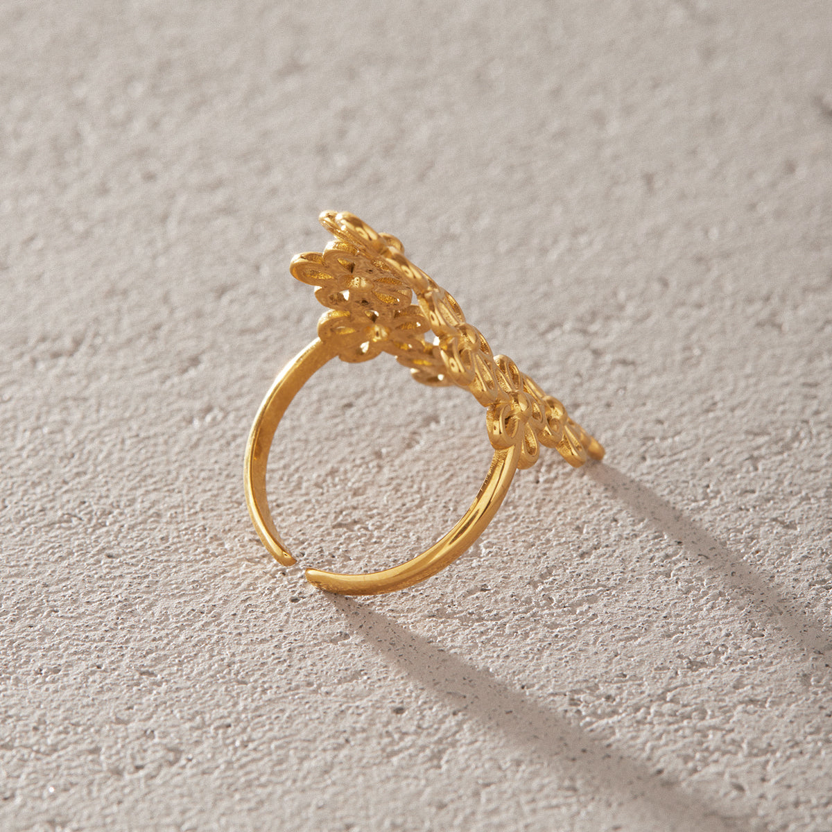 Almond Blossom Filigree Ring