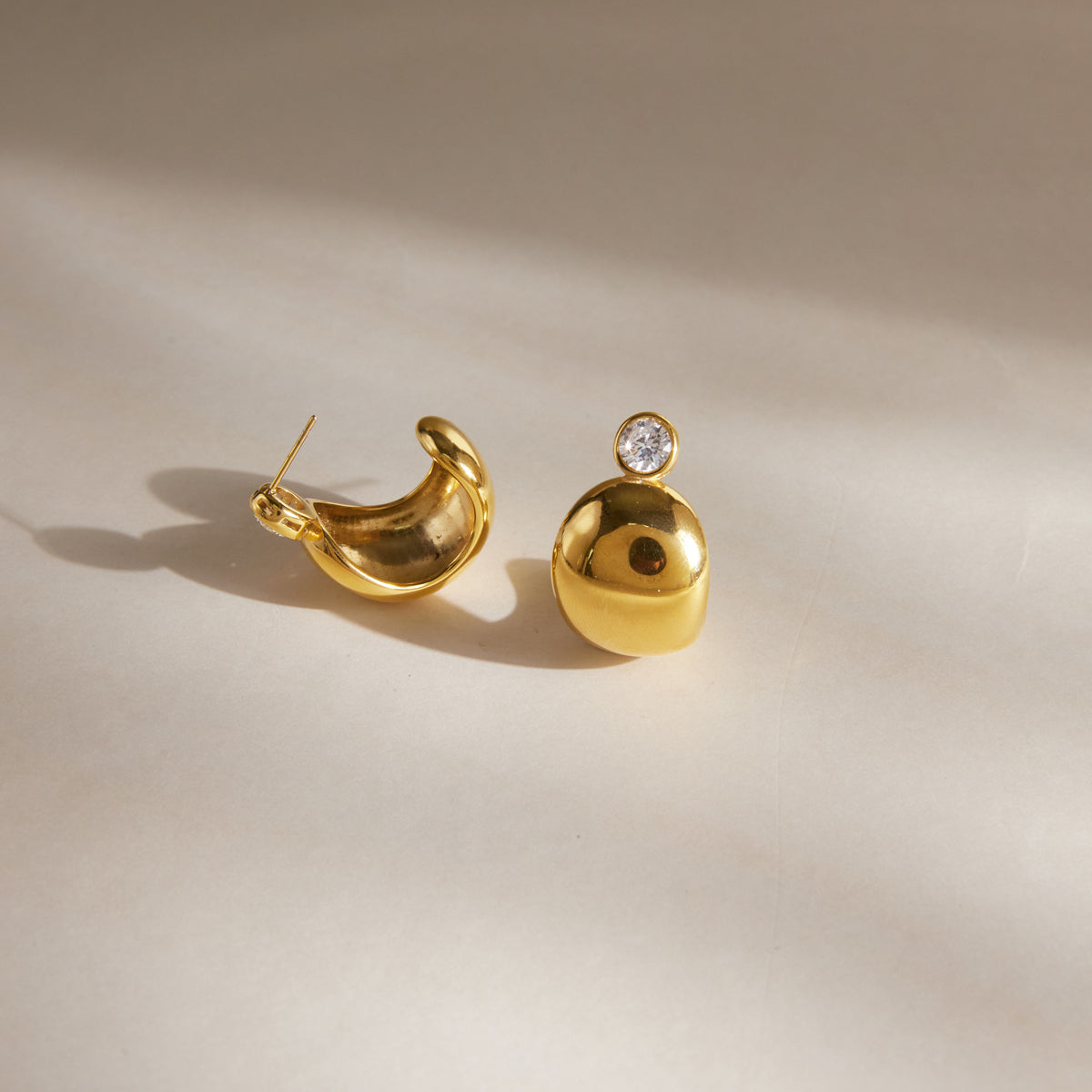Formentera Polished Orb Stud Earrings