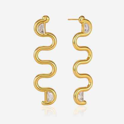 Riviera Ripple Drop Earrings