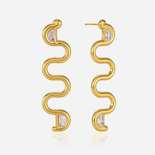 Riviera Ripple Drop Earrings