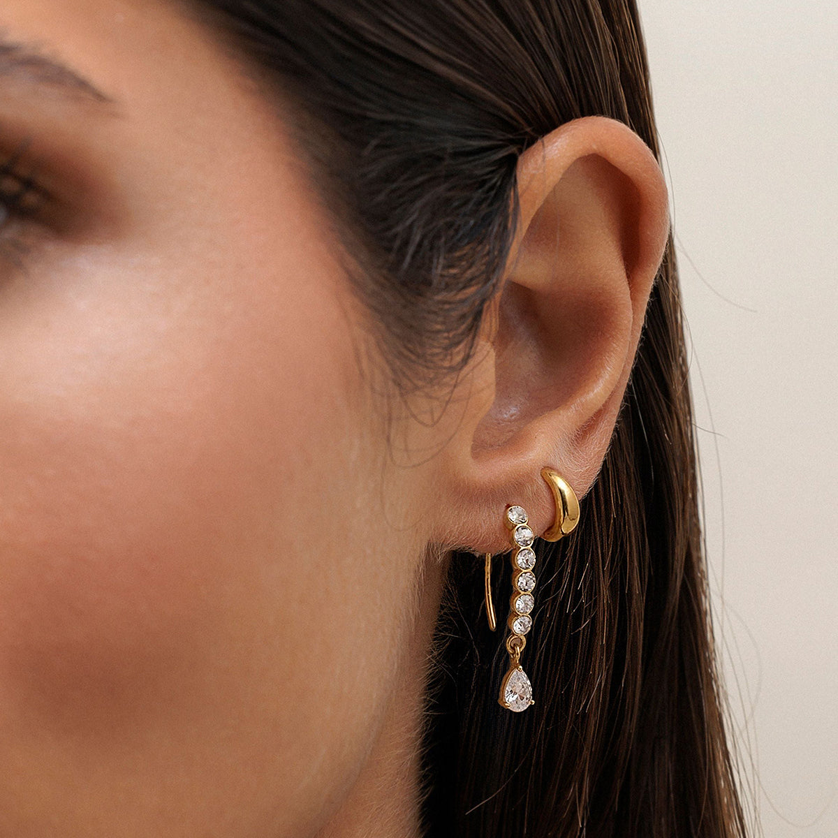 Tramontana Zircon Line Drop Earrings