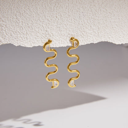 Riviera Ripple Drop Earrings