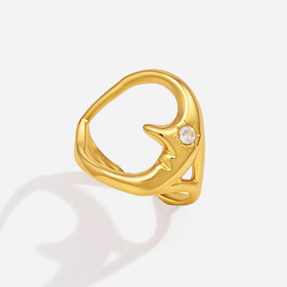 Marea Molten Heart Open Ring