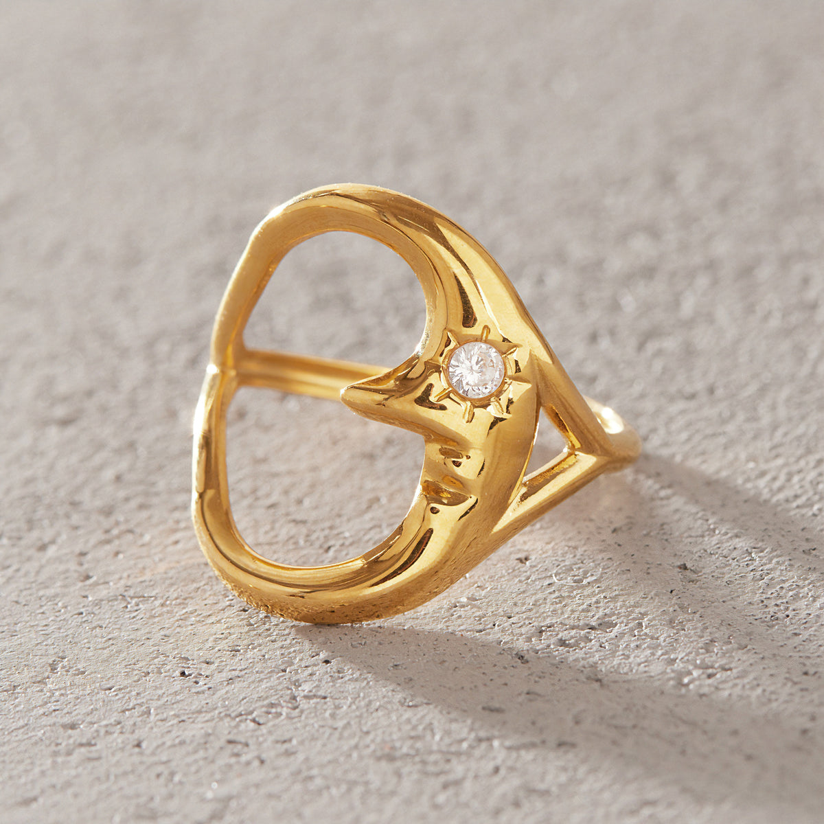 Marea Molten Heart Open Ring