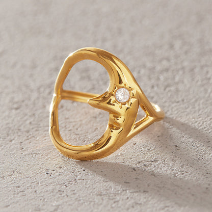Marea Molten Heart Open Ring