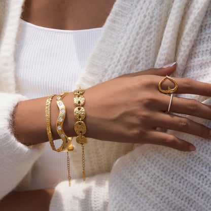 Marea Molten Heart Open Ring