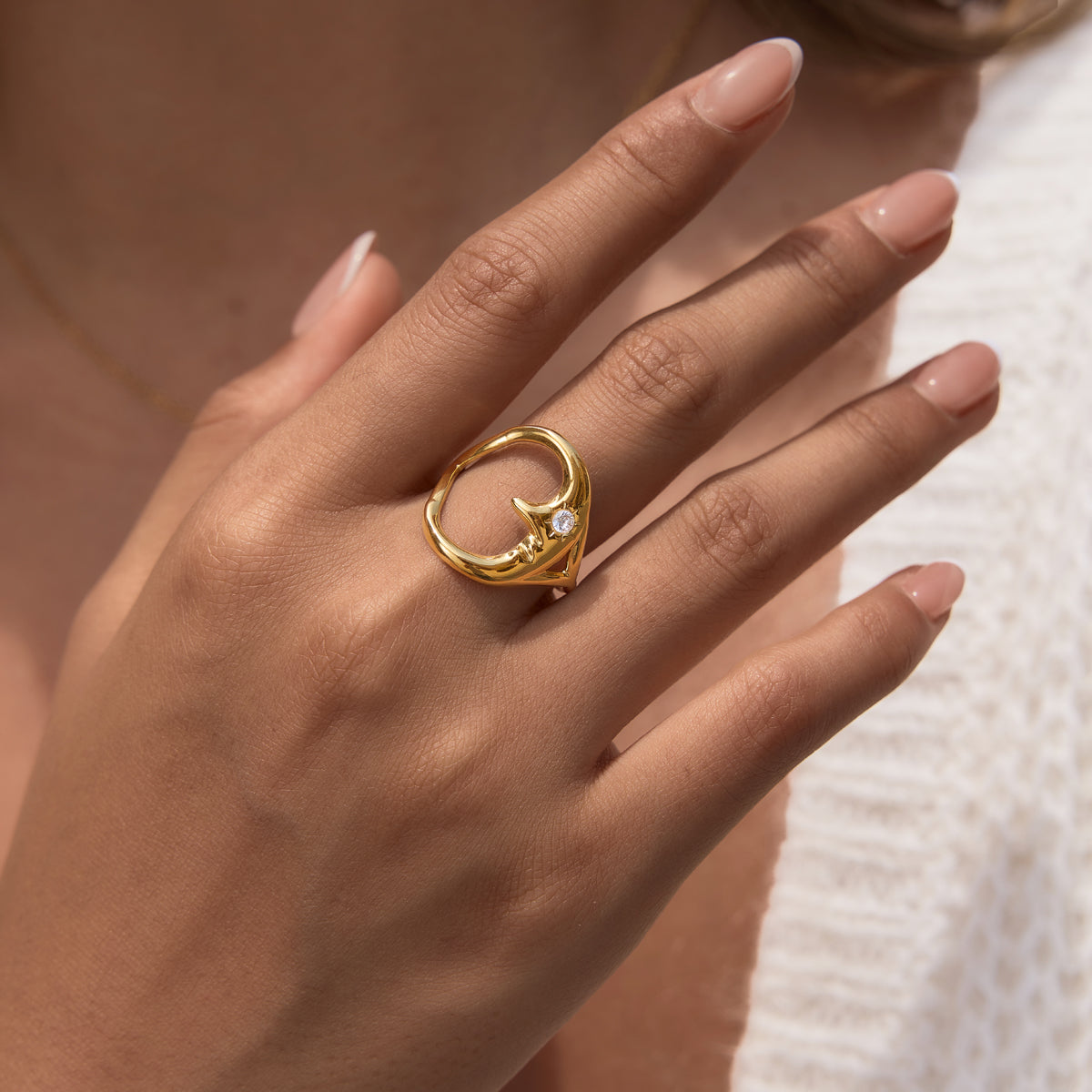 Marea Molten Heart Open Ring