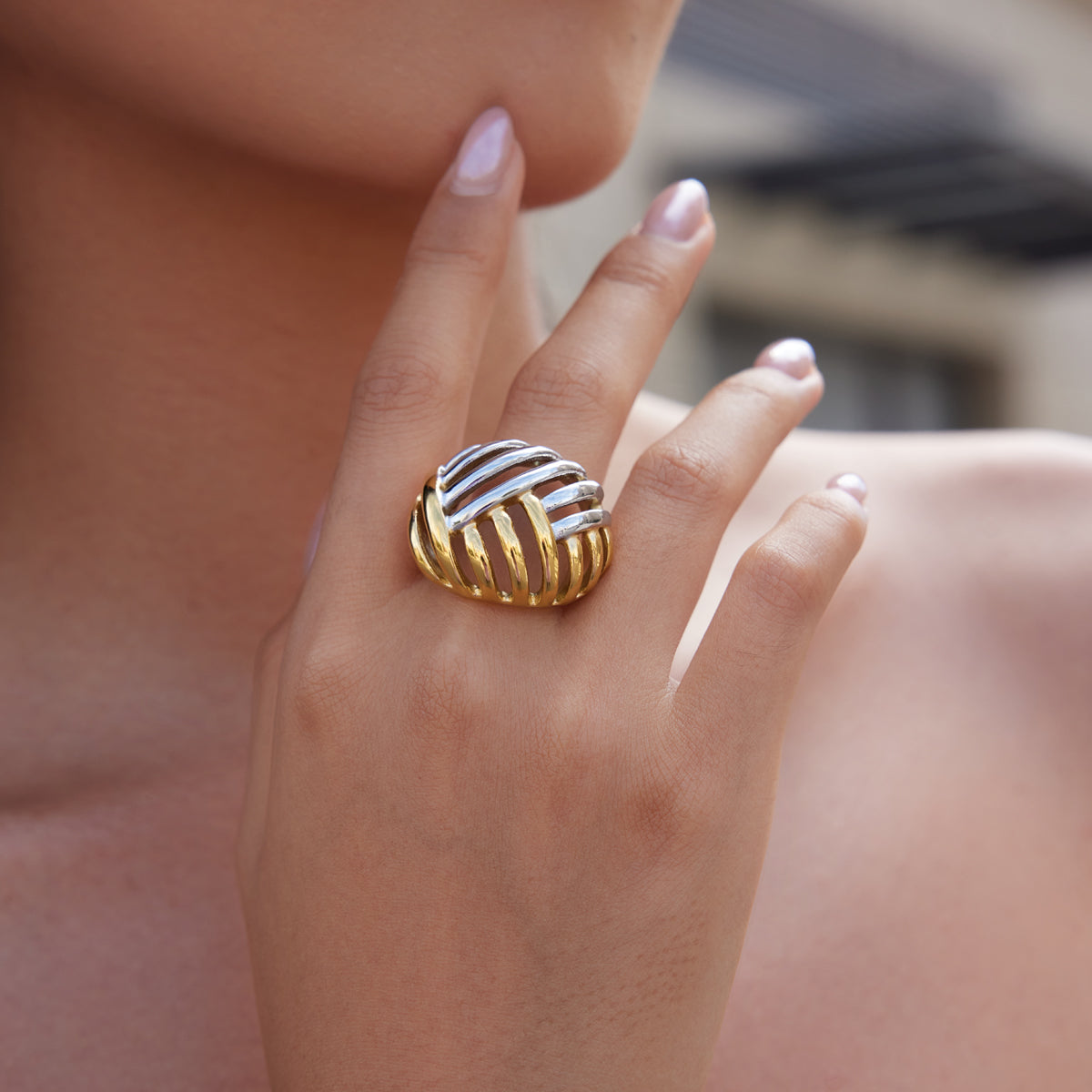 Cyclades Woven Dome Ring