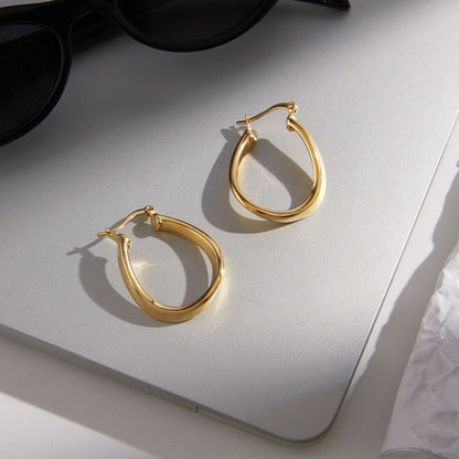 Mistral Twisted Teardrop Hoop Earrings