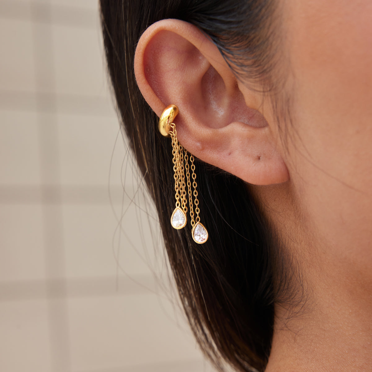 Sirocco Tassel Ear Cuff Earrings