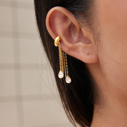 Sirocco Tassel Ear Cuff Earrings