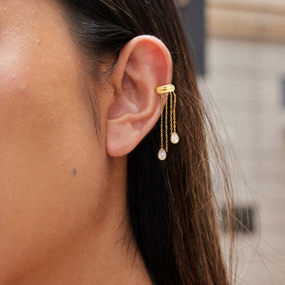 Sirocco Tassel Ear Cuff Earrings