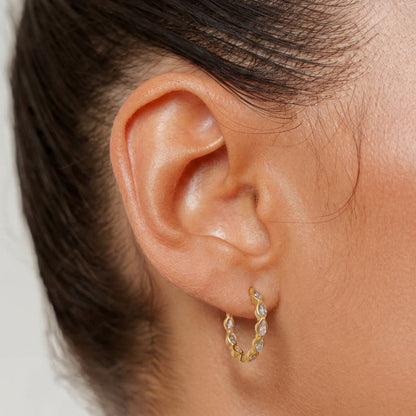 Salt Air Teardrop Huggie Earrings