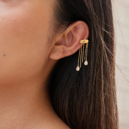 Sirocco Tassel Ear Cuff Earrings