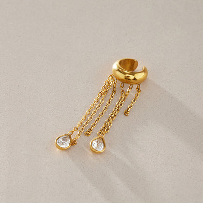 Sirocco Tassel Ear Cuff Earrings