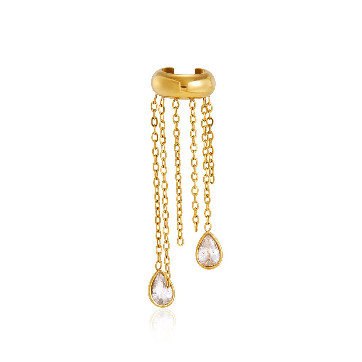 Sirocco Tassel Ear Cuff Earrings
