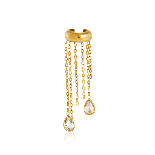 Sirocco Tassel Ear Cuff Earrings