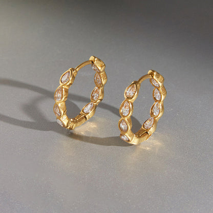 Salt Air Teardrop Huggie Earrings