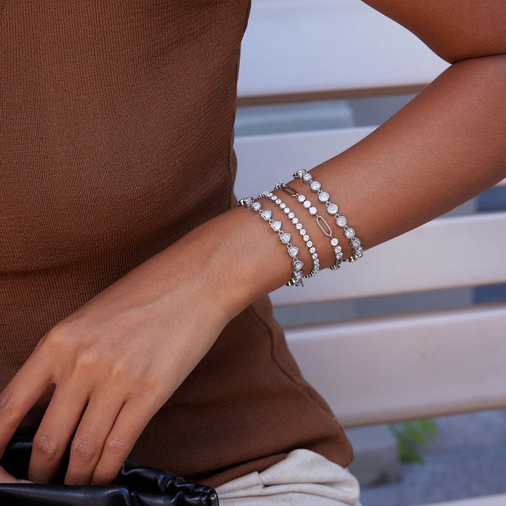 Marea Bezel Tennis Bracelet