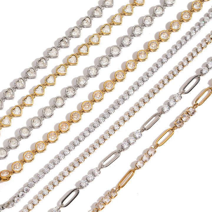 Marea Bezel Tennis Bracelet
