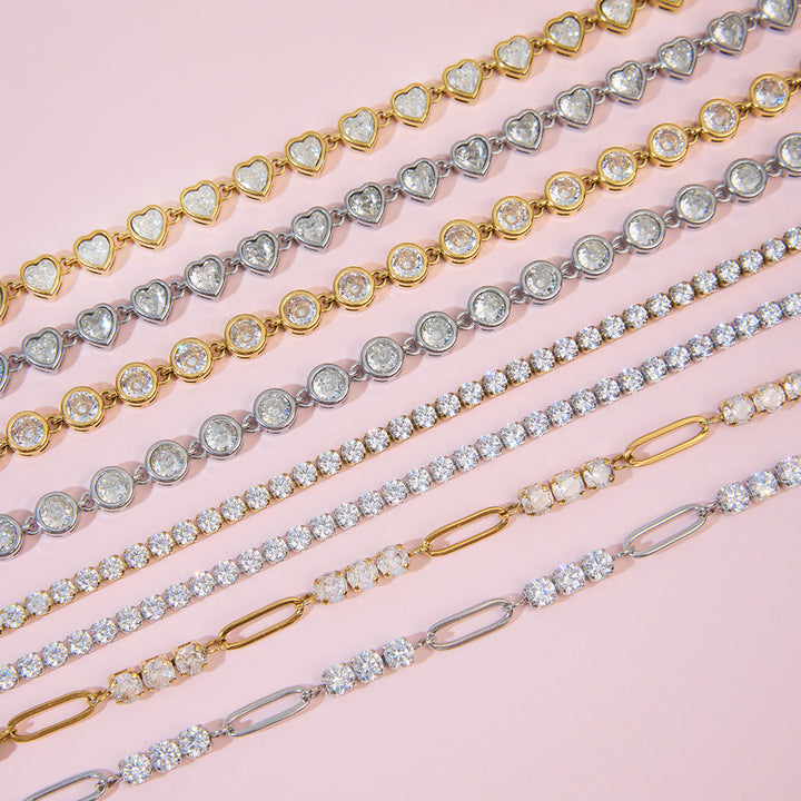 Marea Bezel Tennis Bracelet