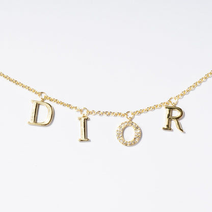 Exclusive Gold DR Necklace