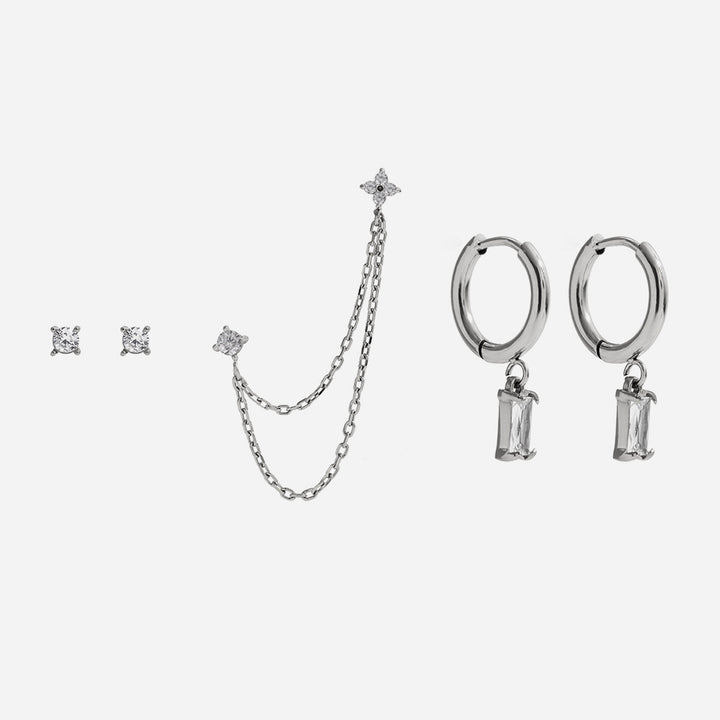 Formentera Mixed Stack Earrings