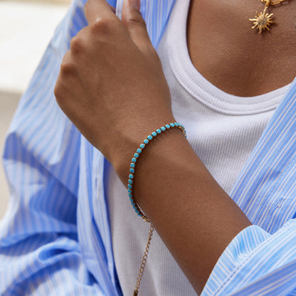 Menorca Turquoise Tennis Bracelet