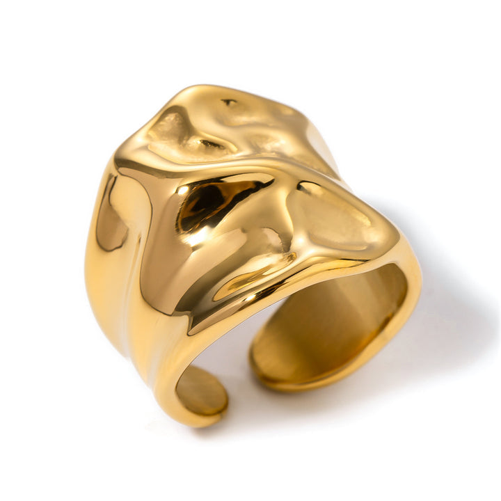 Mistral Molten Wide Band Ring