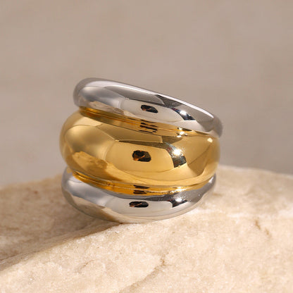 Mistral Ribbed Dome Ring