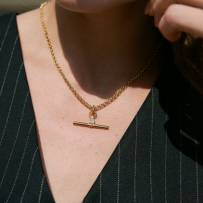 Salt Air Toggle Bar Rolo Necklace