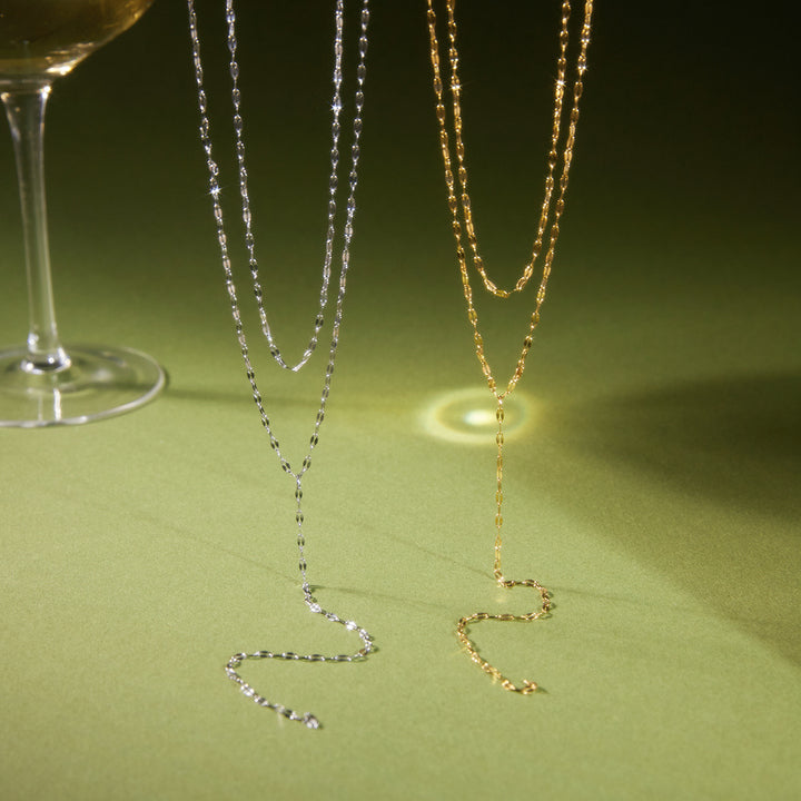 Adriatic Double Layer Y Necklace