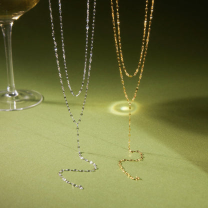 Adriatic Double Layer Y Necklace
