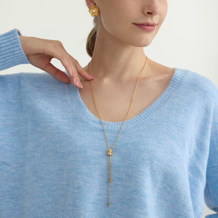 Tide Sliding Tassel Necklace