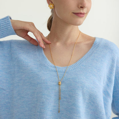Tide Sliding Tassel Necklace