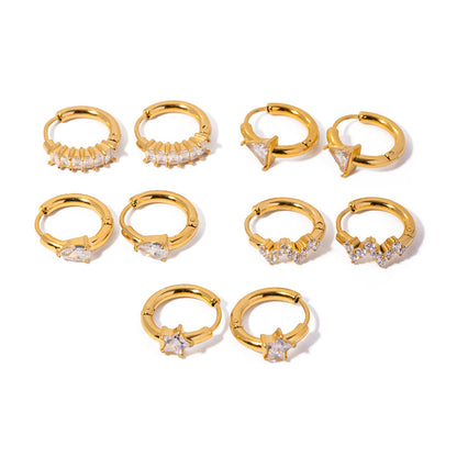 Levante Pavé Cluster Huggie Earrings