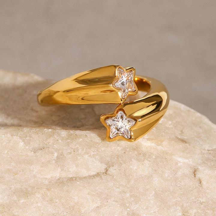 Estrella Twin Star Wrap Ring