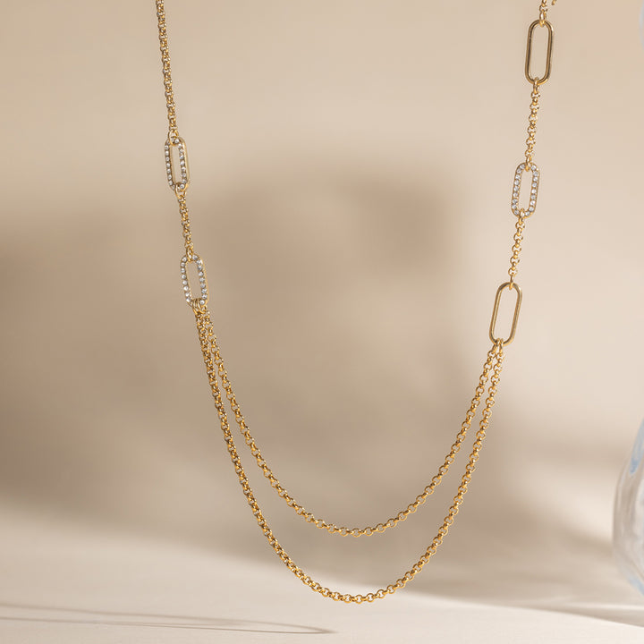 Corniche Double Layer Chain Necklace