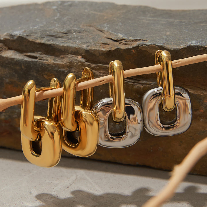 Lumen Chunky Link Drop Earrings