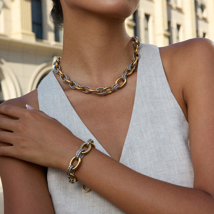 Tramuntana Two-Tone Chunky Chain Bracelet