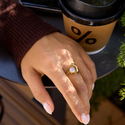 Solstice Sunburst Pavé Ring