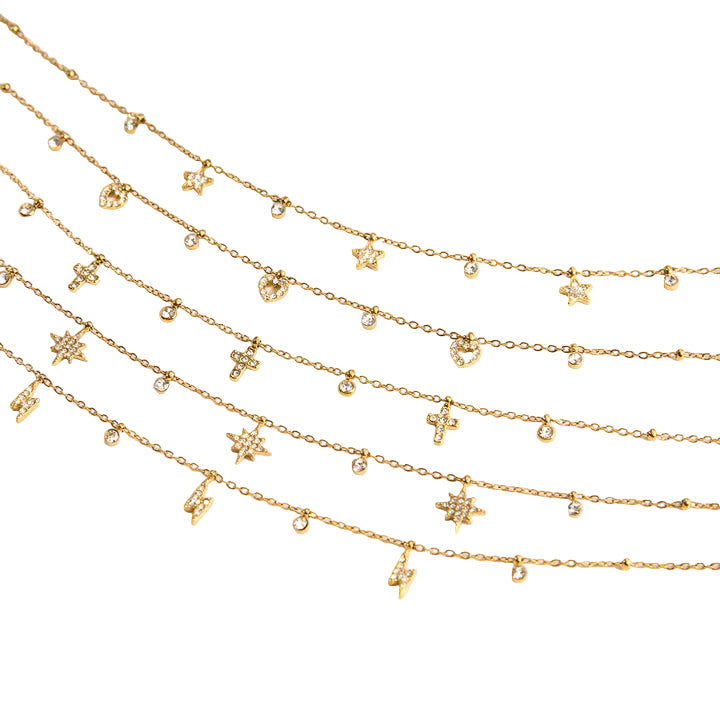 Meltemi Petite Charm Chain Necklace