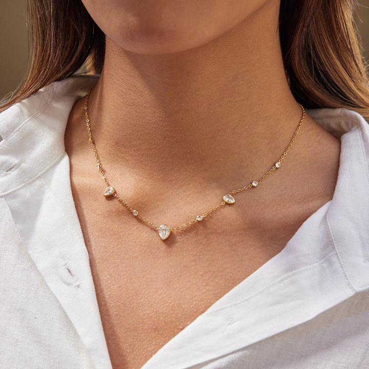 Salt Air Teardrop Station Necklace