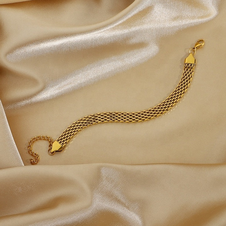 Riviera Woven Mesh Chain Bracelet