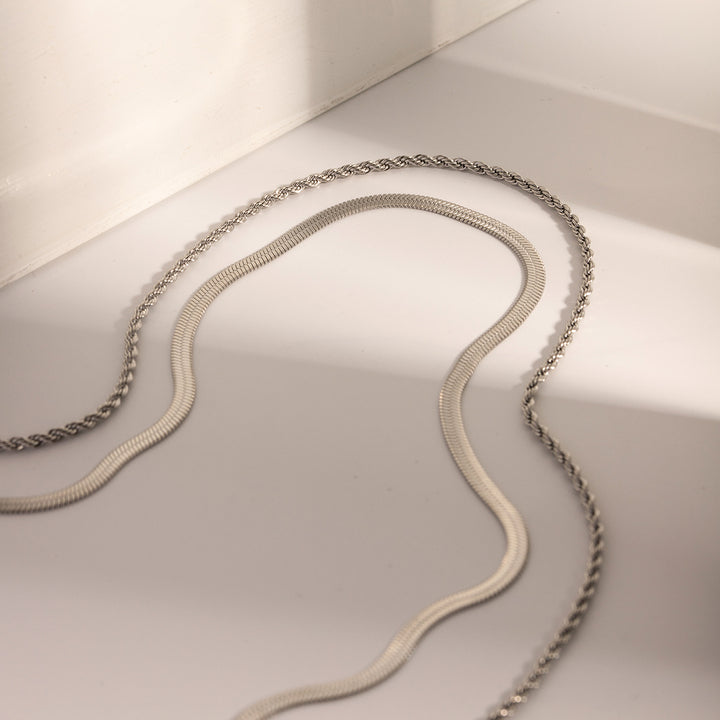 Levante Double-Layer Chain Necklace