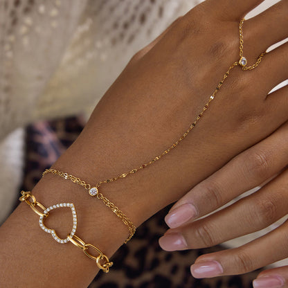 Jasmine Fine Hand Chain Bracelet