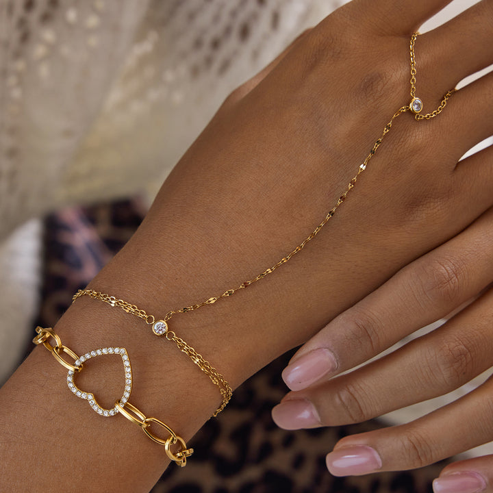 Jasmine Fine Hand Chain Bracelet