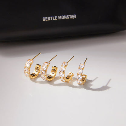 Tramontana Zirconia Hoop Earrings
