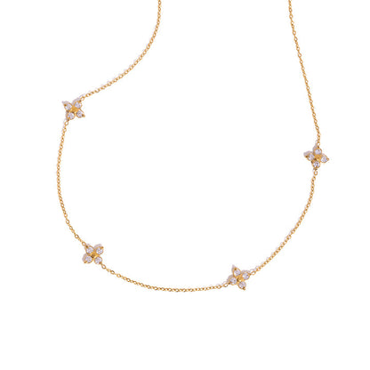 Jasmine Flower Station Necklace